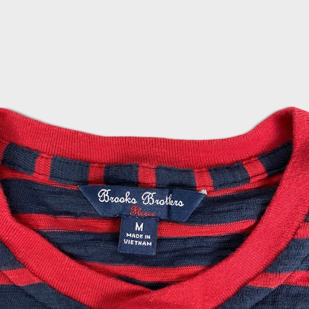 Brooks Brothers Fleece Boys size Medium Stripe Cotton Jersey Henley - Picture 9 of 10